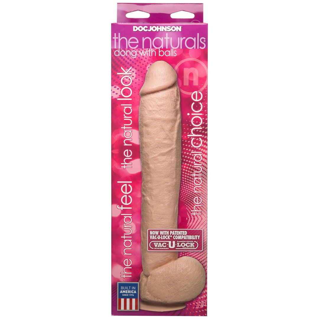 Realistische Dildo met Ballen - Extra Groot en Handgemaakt - 30 cm - The Naturals Serie - EroticToyzProducten,Toys,Dildos,Realistische Dildo's,,GeslachtsneutraalDoc Johnson