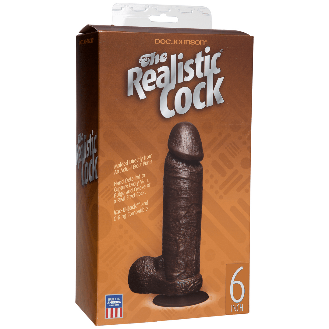 Realistische Dildo Met Verwijderbare Zuignap - 16 cm Bruin - Pleasureplay Realistische Dildo'sDoc Johnson