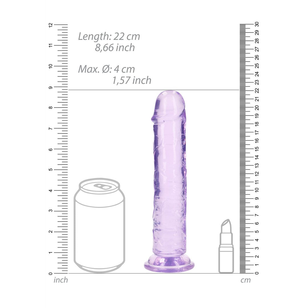 'Realistische Dildo met Zuignap 20 cm - Transparant' - EroticToyzRealistische Dildo'sRealRock by Shots