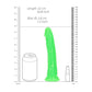 Realistische Dildo met Zuignap - Glow in the Dark - 20 cm - Pleasureplay Realistische Dildo'sRealRock by Shots