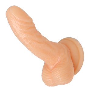 Realistische Siliconen Mini Dildo met Zuignap - 4 Inch - Huidskleur - EroticToyzProducten,Toys,Dildos,Realistische Dildo's,,XR Brands