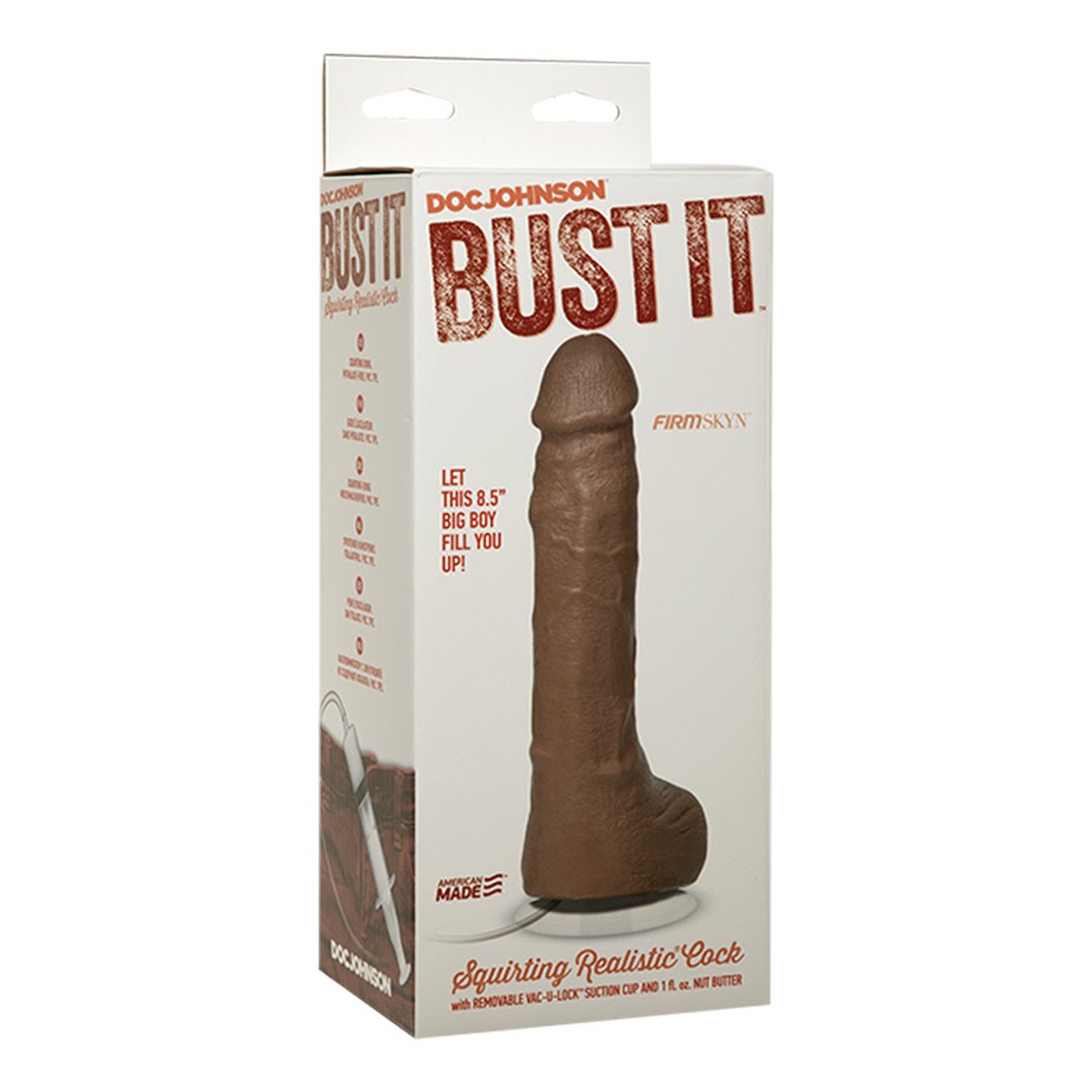 Realistische Squirting Dildo - 30 ml - Met Zuignap en Nut Butter - EroticToyzProducten,Toys,Dildos,Realistische Dildo's,,GeslachtsneutraalDoc Johnson