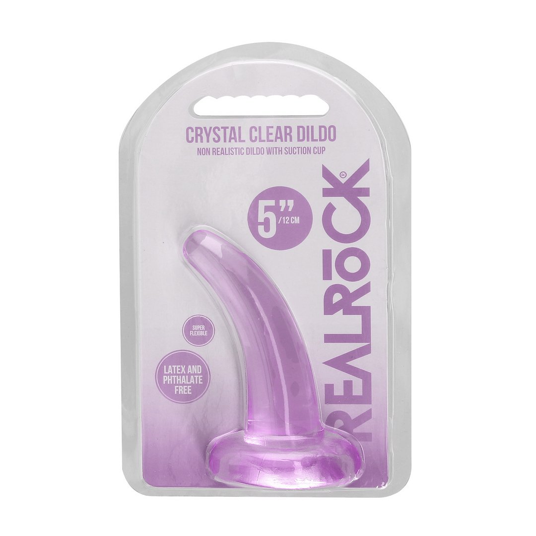 RealRock Crystal Clear Dildo - 11,5 cm - Geschikt voor Anaal en Vaginaal Gebruik - EroticToyzProducten,Toys,Dildos,Realistische Dildo's,,GeslachtsneutraalRealRock by Shots