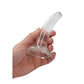 Dildo Met Zuignap - 11,5 cm Kristal Clear - Pleasureplay Realistische Dildo'sRealRock by Shots