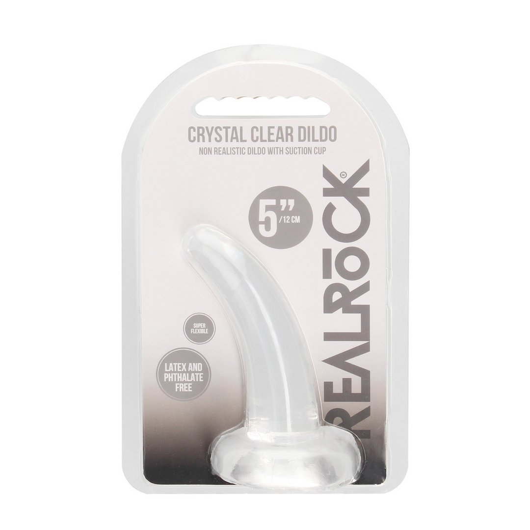 REALROCK CRYSTAL CLEAR Dildo - 11,5 cm - EroticToyzProducten,Toys,Dildos,Realistische Dildo's,,GeslachtsneutraalRealRock by Shots