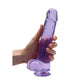 Dildo met Ballen en Zuignap - 23 cm Crystal Clear - Pleasureplay Realistische Dildo'sRealRock by Shots