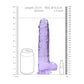 Dildo met Ballen en Zuignap - 23 cm Crystal Clear - Pleasureplay Realistische Dildo'sRealRock by Shots