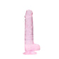 Realistische Dildo Met Ballen - 21 cm Crystal Clear - Pleasureplay Realistische Dildo'sRealRock by Shots