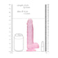 Realistische Dildo Met Ballen - 21 cm Crystal Clear - Pleasureplay Realistische Dildo'sRealRock by Shots
