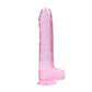 Realistische Dildo Met Ballen - 23 cm Crystal Clear - Pleasureplay Realistische Dildo'sRealRock by Shots