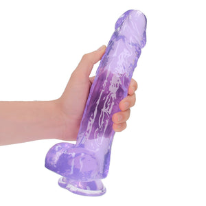 REALROCK CRYSTAL CLEAR Realistische Dildo met Ballen - 25,4 cm - EroticToyzProducten,Toys,Dildos,Realistische Dildo's,,GeslachtsneutraalRealRock by Shots