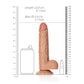 Realistische Dildo Met Ballen En Zuignap - 20,5 cm - Pleasureplay Realistische Dildo'sRealRock by Shots