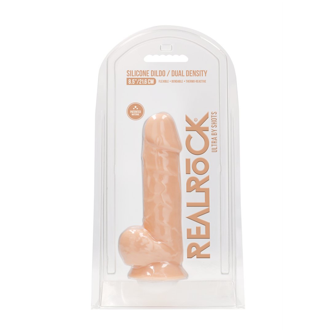 RealRock Silicone Dildo met Ballen - 21,6 cm Realistische Ervaring - EroticToyzProducten,Toys,Dildos,Realistische Dildo's,,GeslachtsneutraalRealRock by Shots