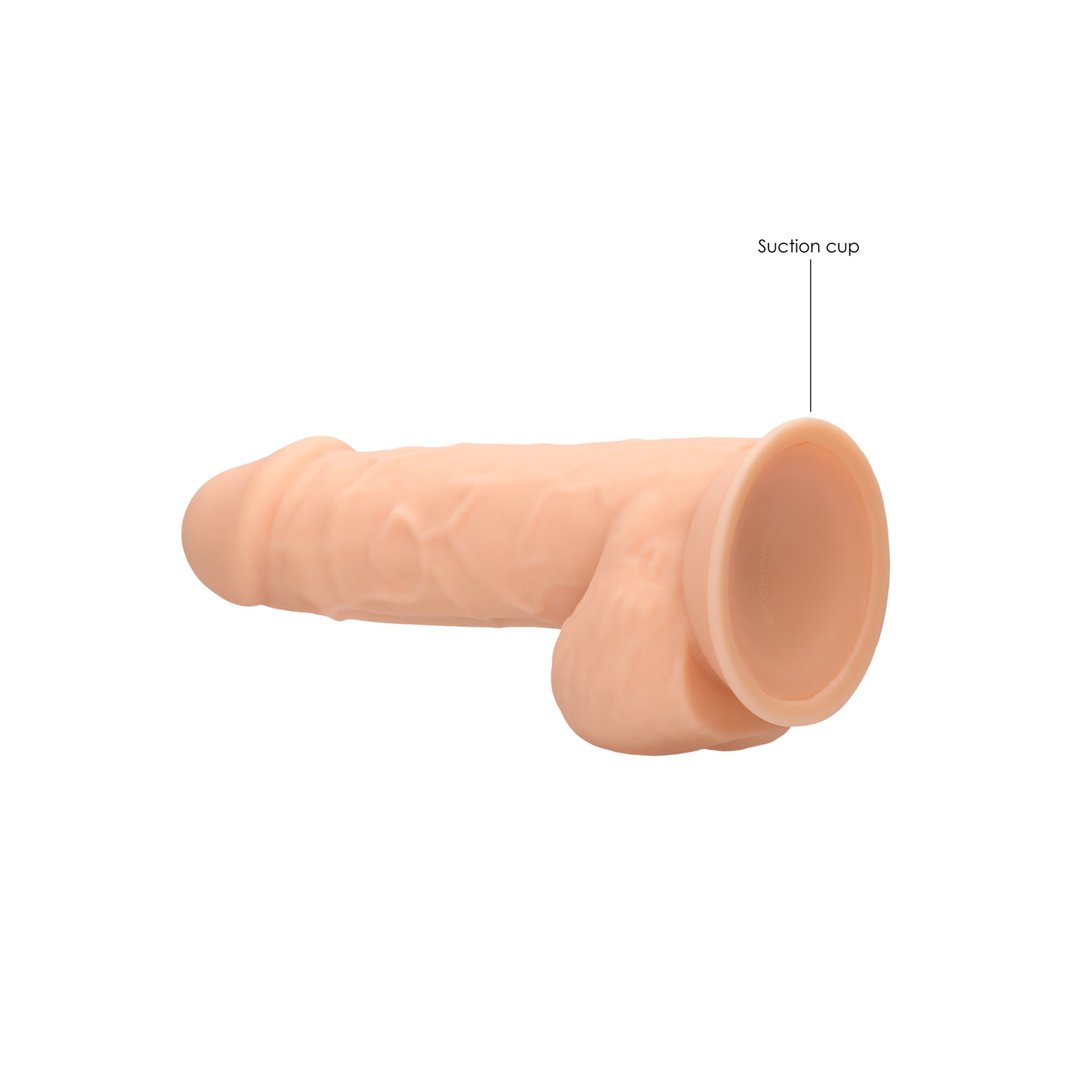 RealRock Silicone Dildo met Ballen - 21,6 cm Realistische Ervaring - EroticToyzProducten,Toys,Dildos,Realistische Dildo's,,GeslachtsneutraalRealRock by Shots