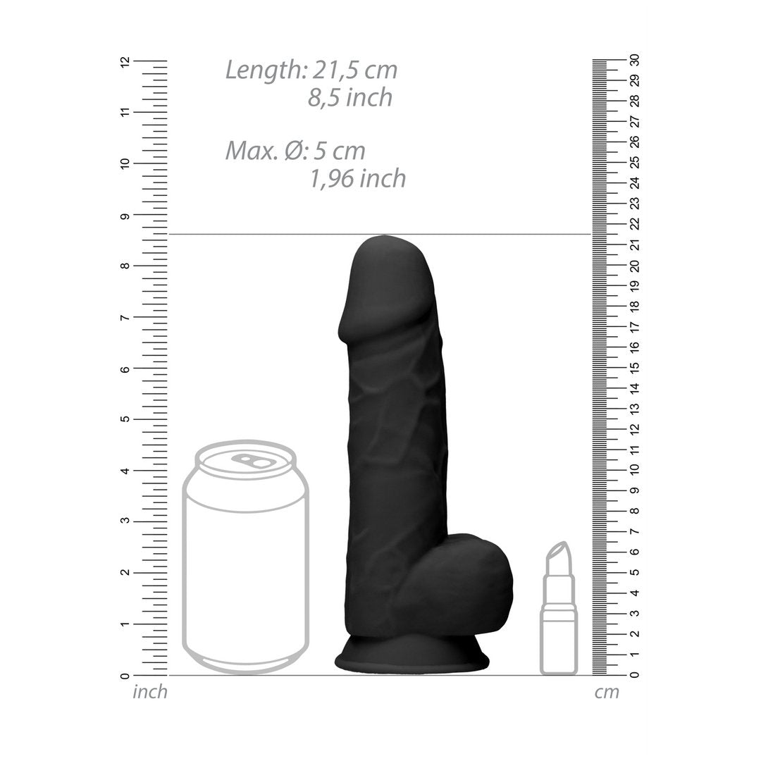 RealRock Silicone Dildo met Realistische Ballen - 21,6 cm - EroticToyzProducten,Toys,Dildos,Realistische Dildo's,,GeslachtsneutraalRealRock by Shots