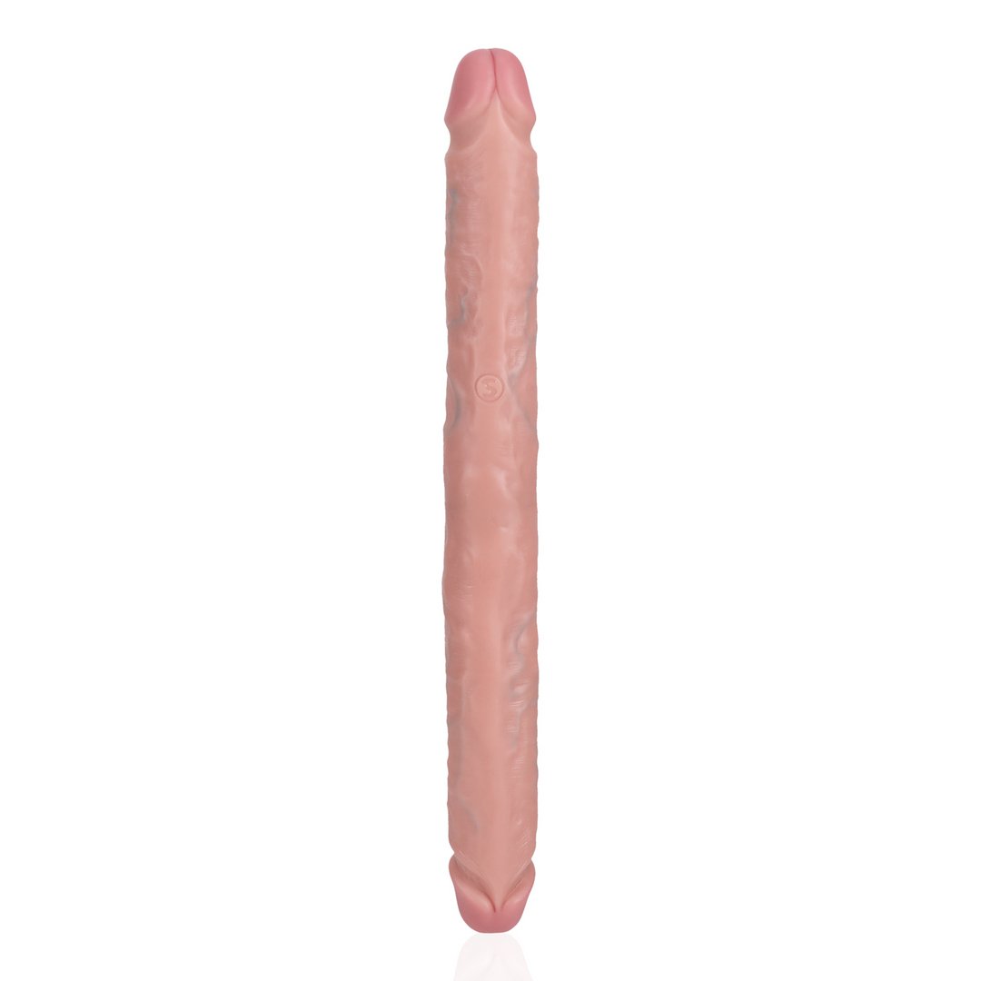 RealRock Slank Dubbelzijdige Dildo 35,6 cm - Vleeskleurig - EroticToyzDubbele Dildo'sRealRock by Shots