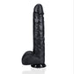 RealRock XL Dildo met Ballen 35,5 cm - Zwart - EroticToyzRealistische Dildo'sRealRock by Shots