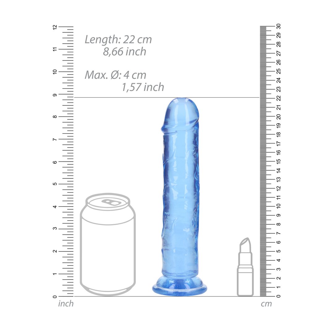 Rechte Realistische Dildo met Zuignap - 22 cm - EroticToyzProducten,Toys,Dildos,Realistische Dildo's,,RealRock by Shots