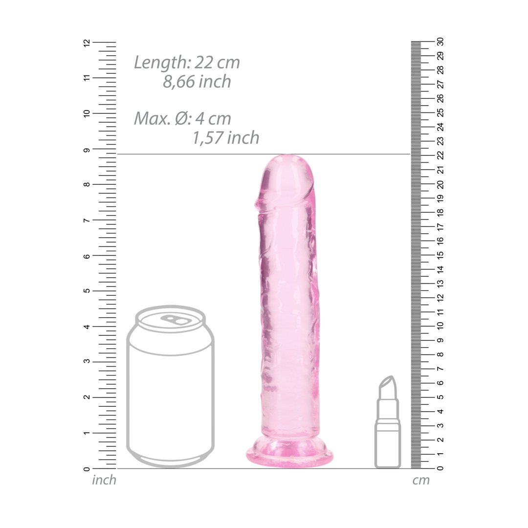 Rechte Realistische Dildo met Zuignap - 22 cm - EroticToyzProducten,Toys,Dildos,Realistische Dildo's,,RealRock by Shots