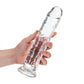 Realistische Dildo Met Zuignap - 23 cm - Transparant - Pleasureplay Realistische Dildo'sRealRock by Shots