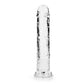 Realistische Dildo Met Zuignap - 23 cm - Transparant - Pleasureplay Realistische Dildo'sRealRock by Shots