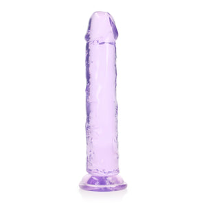 Rechte Transparante Realistische Dildo met Zuignap - 23 cm - EroticToyzProducten,Toys,Dildos,Realistische Dildo's,,RealRock by Shots