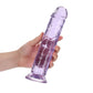 Realistische Dildo Met Zuignap - Transparant 23 cm - Pleasureplay Realistische Dildo'sRealRock by Shots