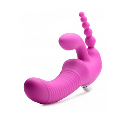 Regal Rider - Drievoudige Vibrerende Siliconen Strapless Strap - On - EroticToyzProducten,Toys,Vibrators,Strap On Vibrators,Strapless,,GeslachtsneutraalXR Brands