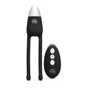 'Relentless Vibrations Couple Vibrator Met Afstandsbediening - Zwart' - EroticToyzDuo - VibratorsFifty Shades Of Grey