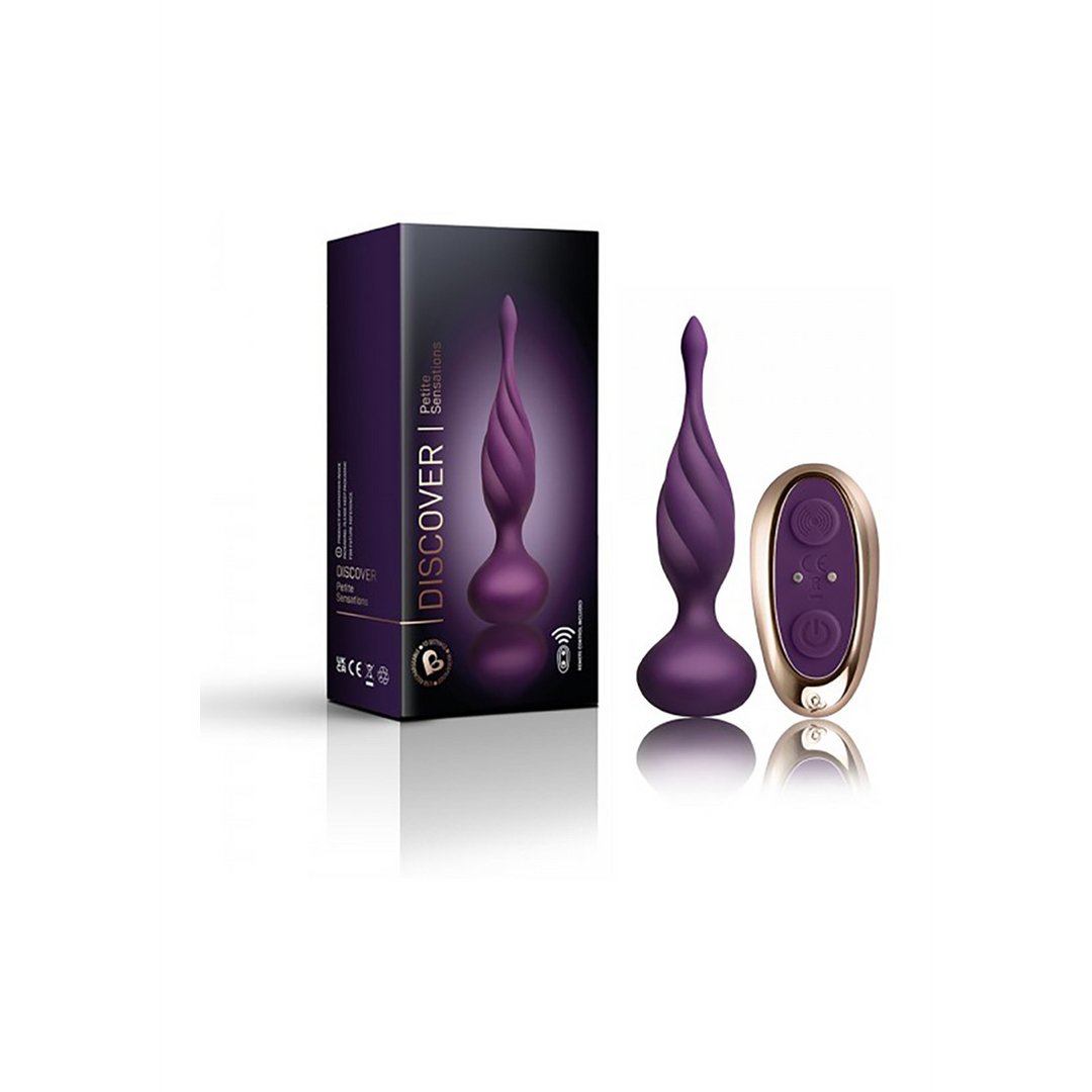 Rocks - Off Petite Sensations Vibrerende Butt Plug Met Lange Tip en Structuur - Zwart - EroticToyzButtplugs Anale Dildo's VibrerendRocks - Off