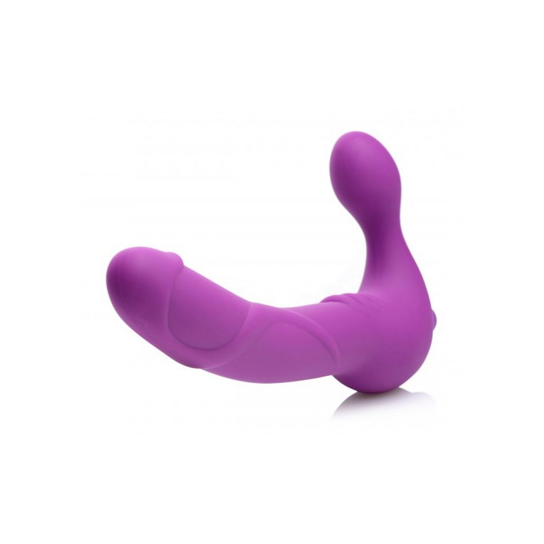 'Royal Rider Strapless Strap - On met Vibrerende Kogel - Zwart' - EroticToyzStraplessXR Brands