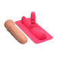 Saddle Adapter Met Siliconen Dildo - 18,4 cm Pink/Flesh - Pleasureplay AccessoriesXR Brands