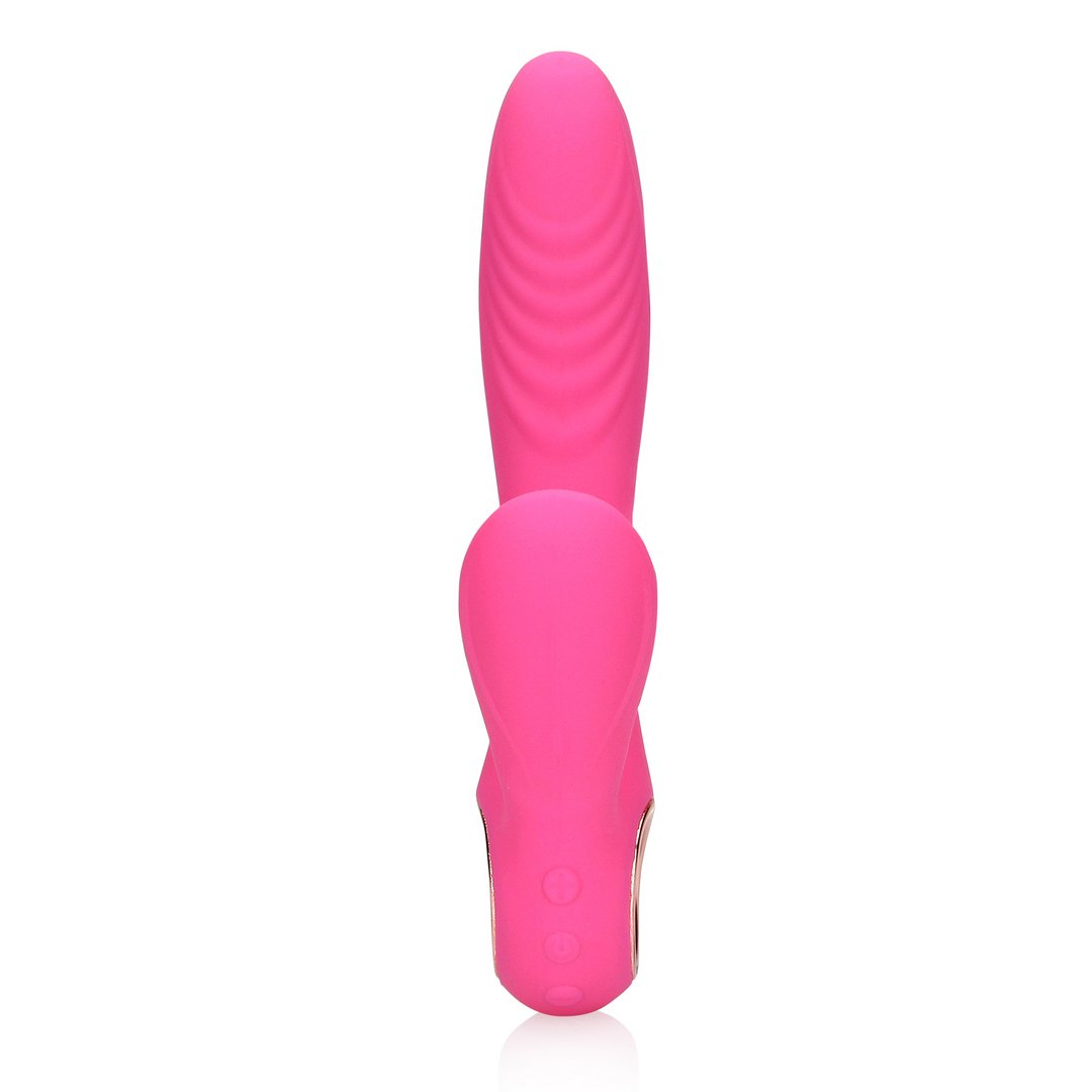 'Satisfyer Tongbewegende Rabbit Vibrator met Verwarmingsfunctie - Paars' - EroticToyzVerwarmende VibratorsLoveline by Shots