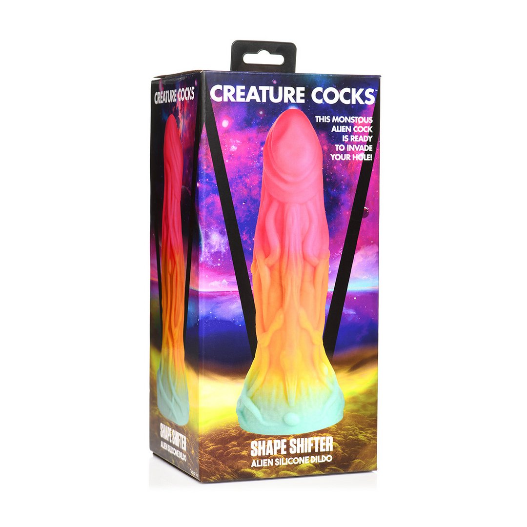 'Shape Shifter Fantasy Dildo Met Zuignap - Regenboog' - EroticToyzNiet - Fallische Dildo'sXR Brands