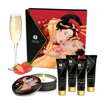 SHUNGA Geisha's Secret Kit Aardbei - 90 ml Set - EroticToyzStimulerende Lotions en GelsShunga