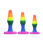 Silicone Anaal Trainer Set voor Beginners - 3 - delige Rainbow Buttplugset - EroticToyzProducten,Toys,Anaal Toys,Buttplugs Anale Dildo's,Buttplugs Anale Dildo's Niet Vibrerend,,GeslachtsneutraalXR Brands