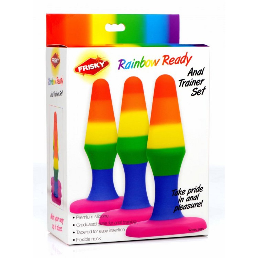 Silicone Anaal Trainer Set voor Beginners - 3 - delige Rainbow Buttplugset - EroticToyzProducten,Toys,Anaal Toys,Buttplugs Anale Dildo's,Buttplugs Anale Dildo's Niet Vibrerend,,GeslachtsneutraalXR Brands