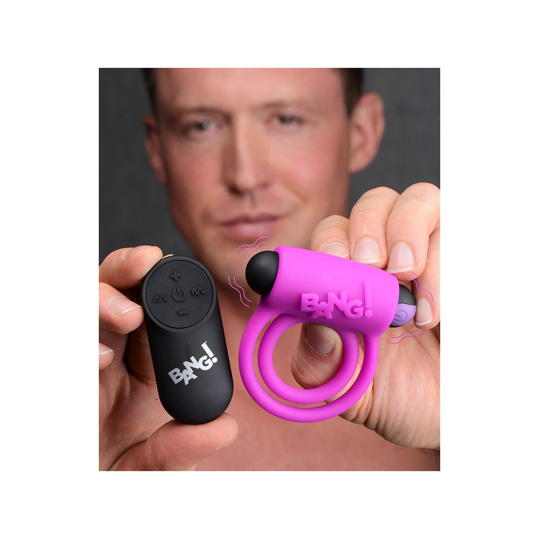 Silicone Cockring en Bullet met Afstandsbediening - Oplaadbaar en Waterdicht - EroticToyzProducten,Toys,Toys voor Koppels,Vibrerende Cockringen,Toys voor Mannen,Cockringen,,MannelijkXR Brands