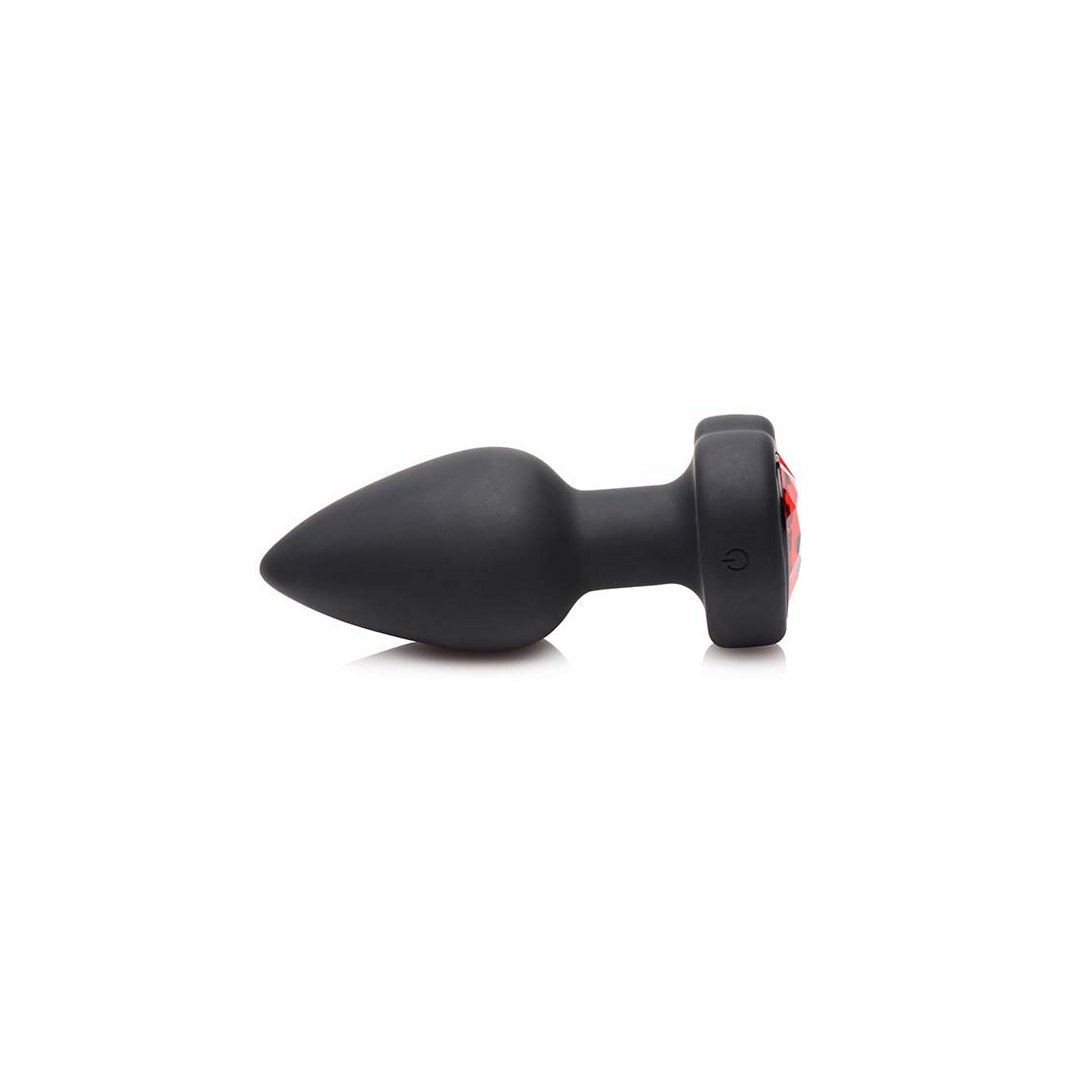 Silicone Vibrerende Rode Hartvormige Buttplug met Afstandsbediening - Klein - EroticToyzProducten,Toys,Anaal Toys,Buttplugs Anale Dildo's,Buttplugs Anale Dildo's Vibrerend,,XR Brands