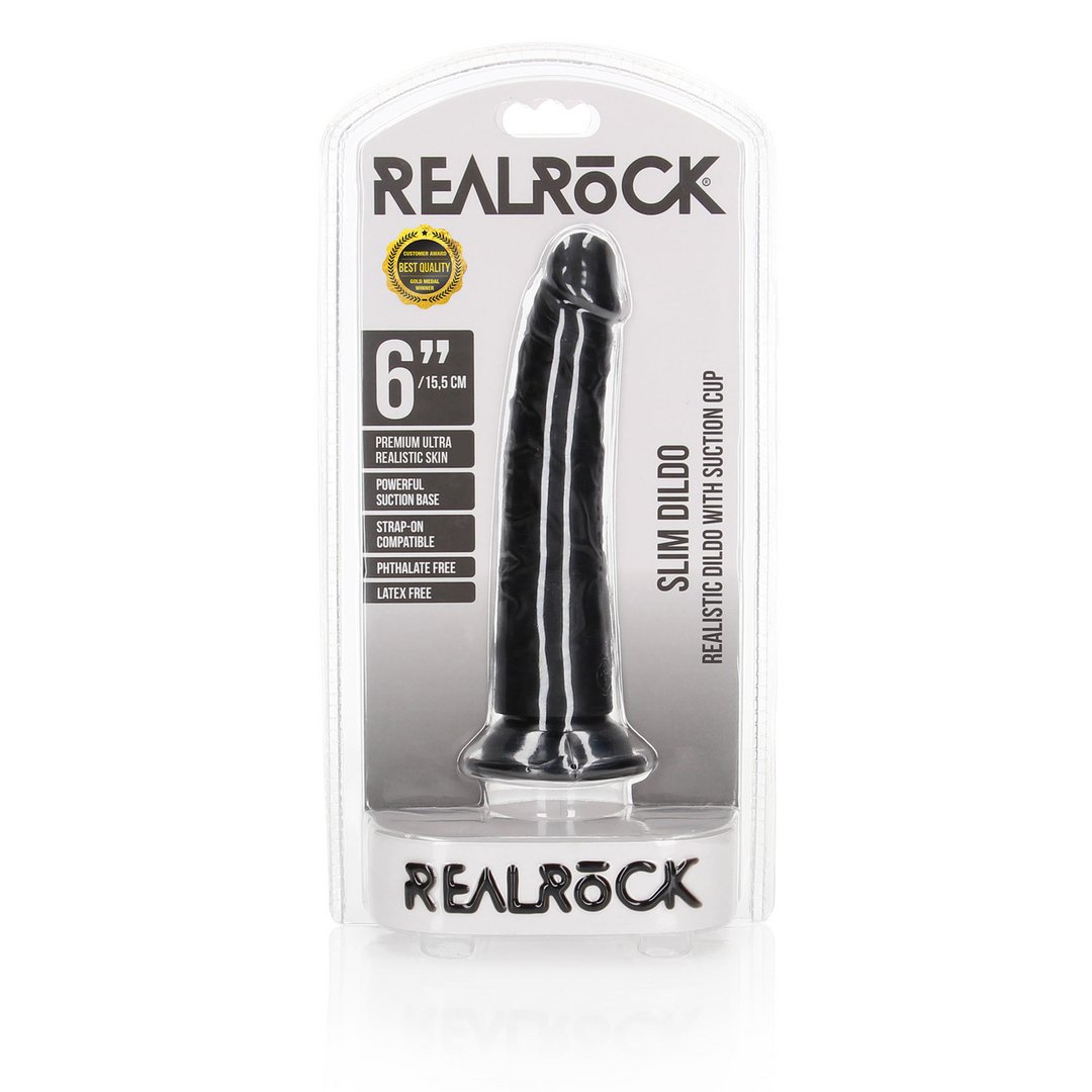 Slanke Realistische Dildo met Zuignap - 15,5 cm - EroticToyzProducten,Toys,Dildos,Realistische Dildo's,,GeslachtsneutraalRealRock by Shots