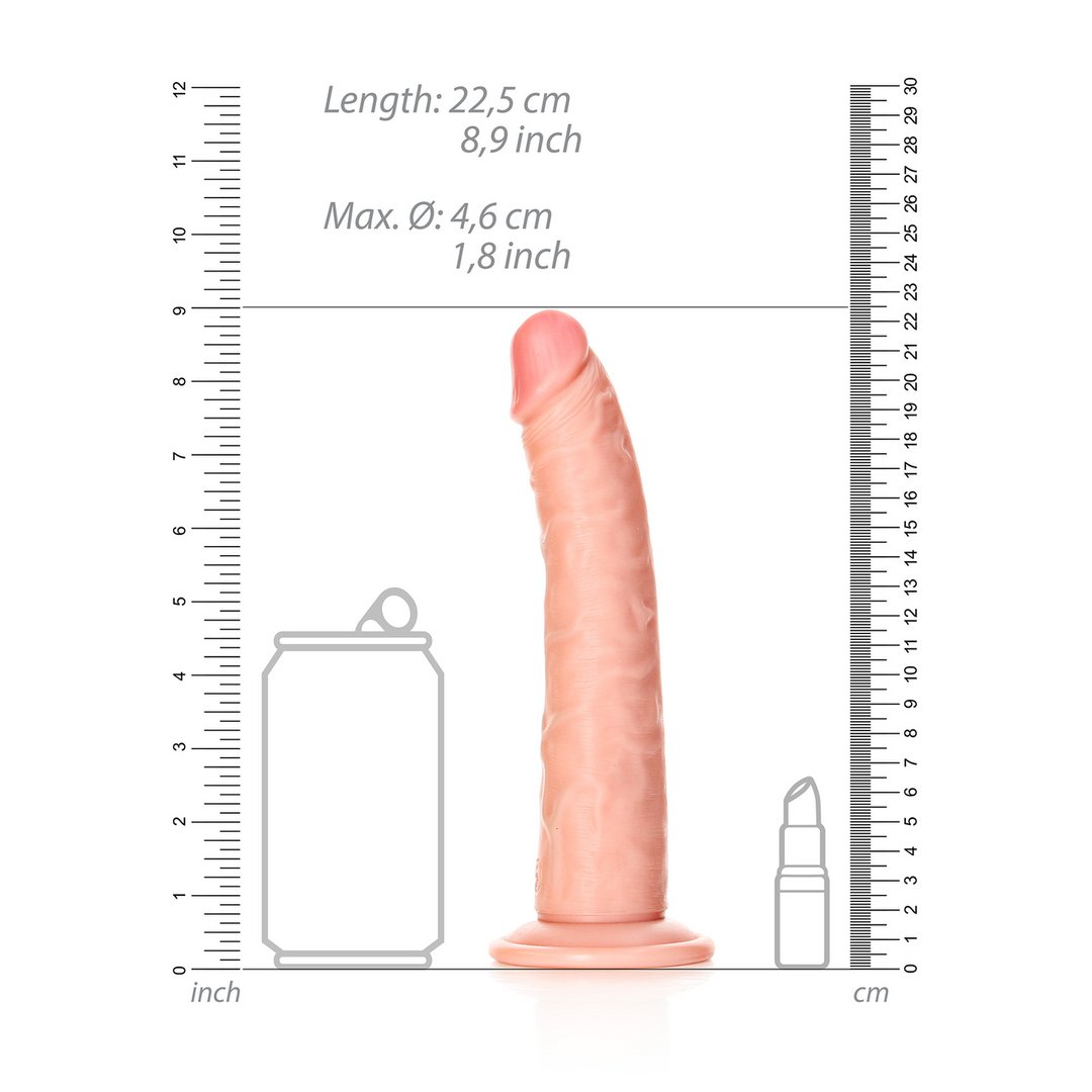 Slanke Realistische Dildo met Zuignap - 20,5 cm - EroticToyzProducten,Toys,Dildos,Realistische Dildo's,,GeslachtsneutraalRealRock by Shots