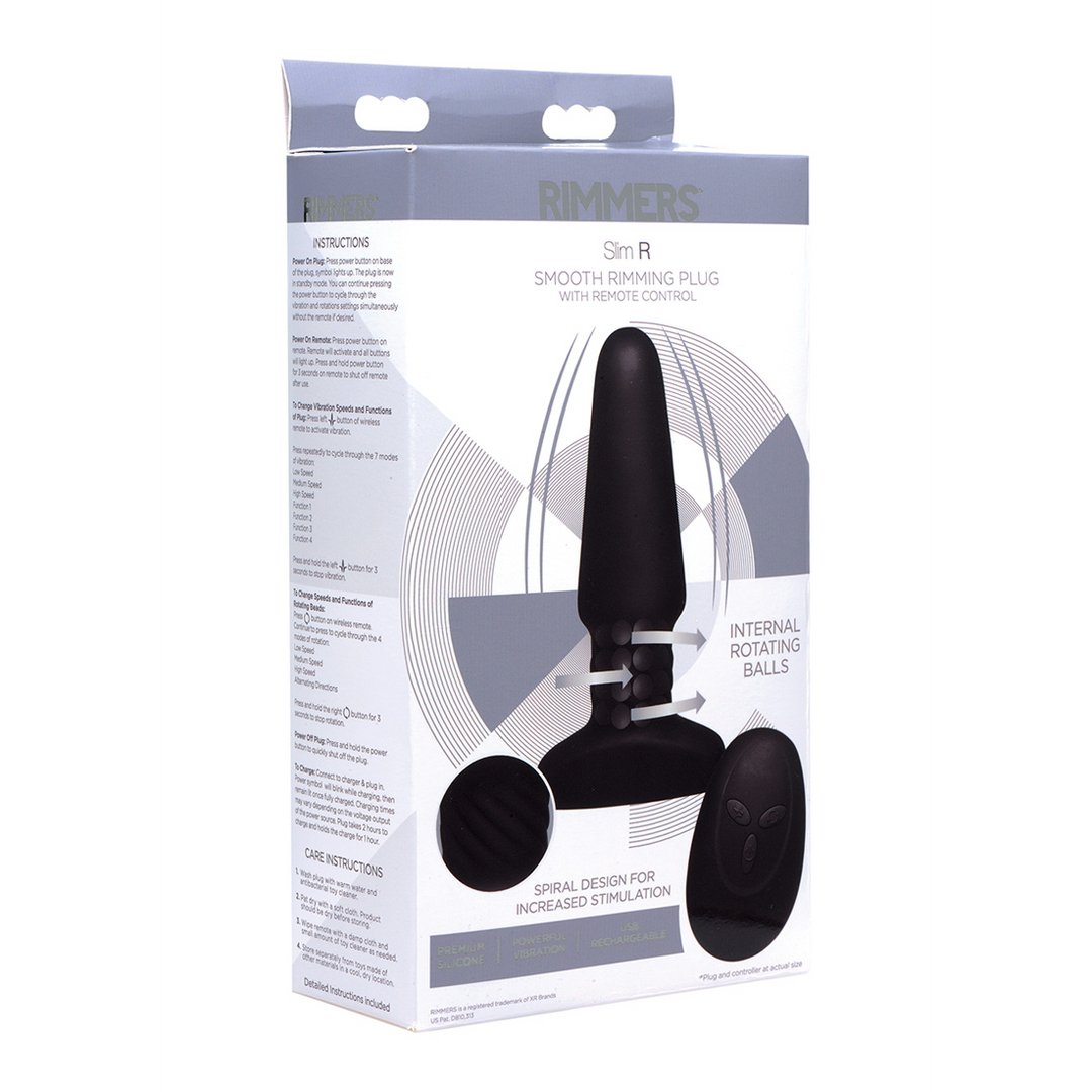 Slim R - Rimming Plug met Afstandsbediening voor Intens Anaal Plezier - EroticToyzProducten,Toys,Anaal Toys,Buttplugs Anale Dildo's,Buttplugs Anale Dildo's Vibrerend,,GeslachtsneutraalXR Brands