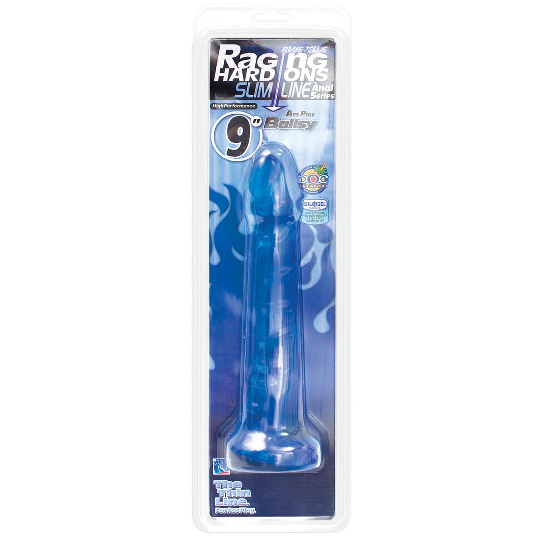 Slimline Dildo - 22 cm - Cobalt Blue - Voor Anale Stimulatie - EroticToyzProducten,Toys,Dildos,Realistische Dildo's,,GeslachtsneutraalDoc Johnson