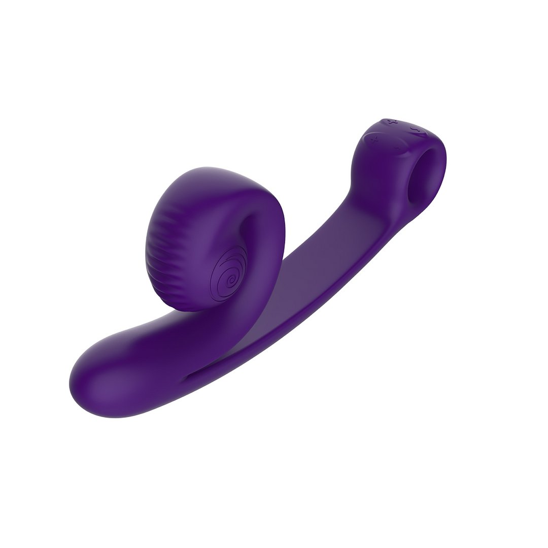 Snail Vibe Curve Dubbele Vibrator met Slide'n'Roll Technologie - Paars - EroticToyzLuxe VibratorSnail Vibe