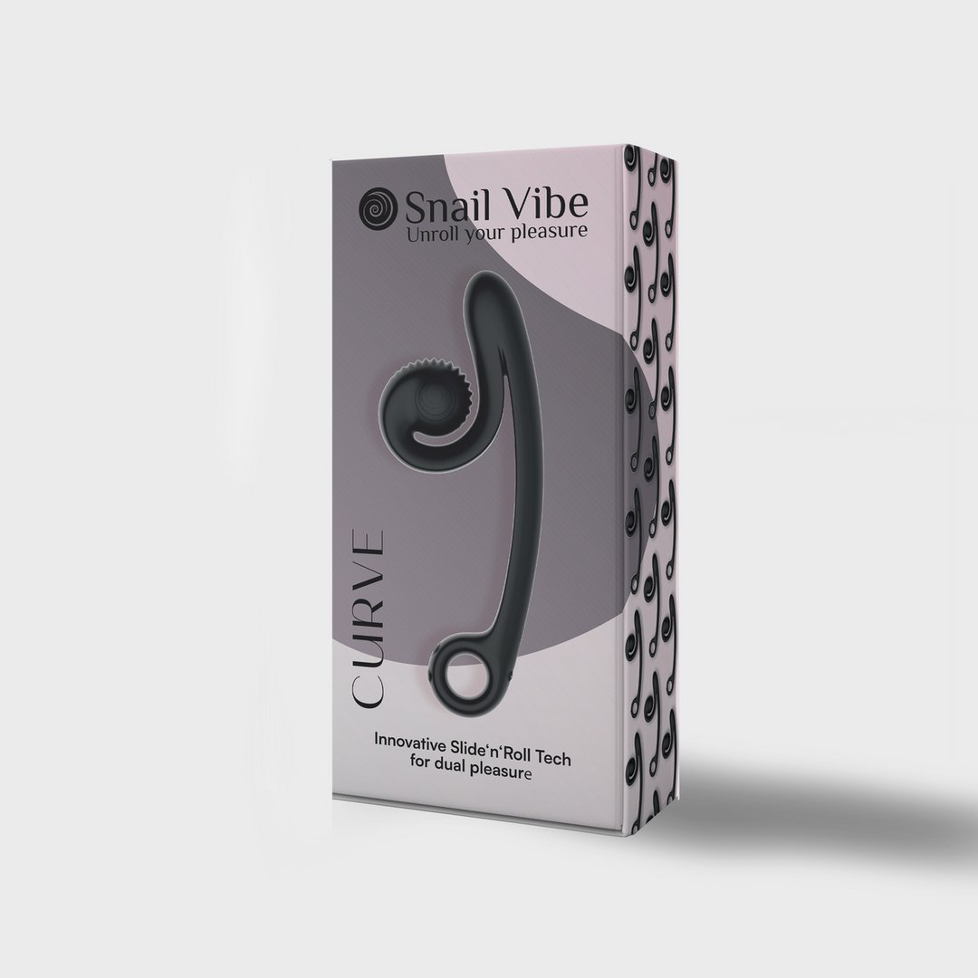 Snail Vibe - Curve G - spot Vibrator - Zwart - EroticToyzProducten,Toys,Vibrators,G - Spot Vibrator,Luxe Vibrator,,VrouwelijkSnail Vibe