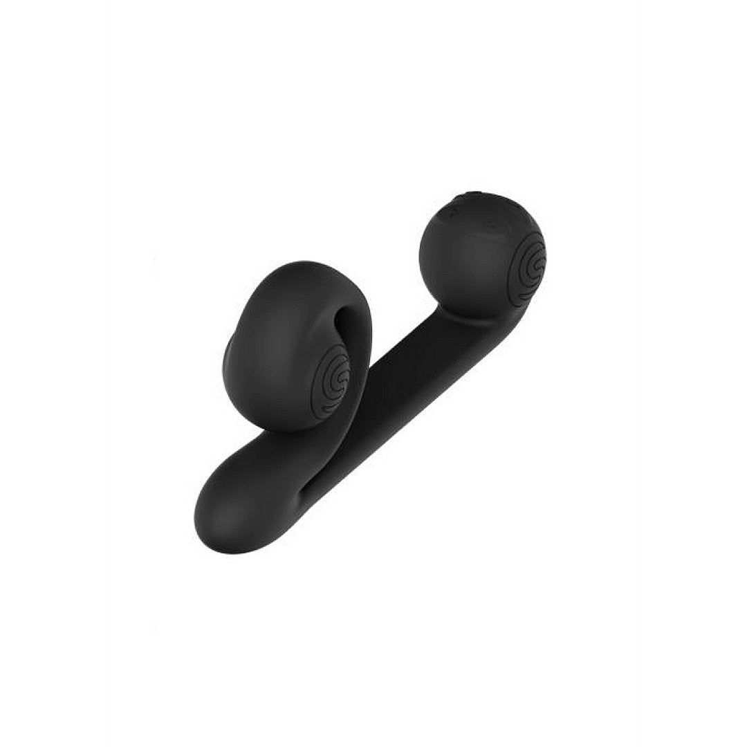 Snail Vibe - Flexibele Vibrator met Dubbele Stimulatie - Zwart - EroticToyzProducten,Toys,Vibrators,G - Spot Vibrator,Luxe Vibrator,,VrouwelijkSnail Vibe