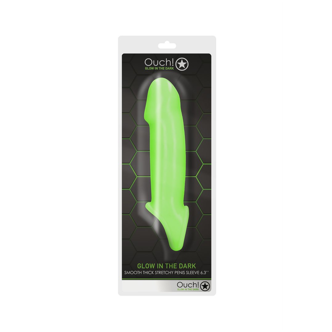 Soepele Dikke Rekbare Penis Huls - Glow in the Dark Fun! - EroticToyzProducten,Toys,Toys voor Mannen,Penis Sleeve,,MannelijkOuch! by Shots