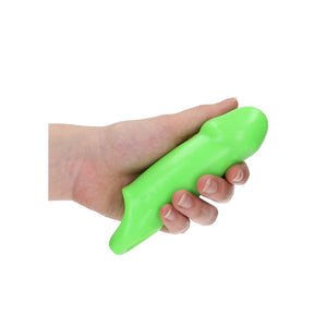 Soepele Dikke Rekbare Penisomhulsel - Glow in the Dark voor Extra Opwinding - EroticToyzProducten,Toys,Toys voor Mannen,Penis Sleeve,,MannelijkOuch! by Shots