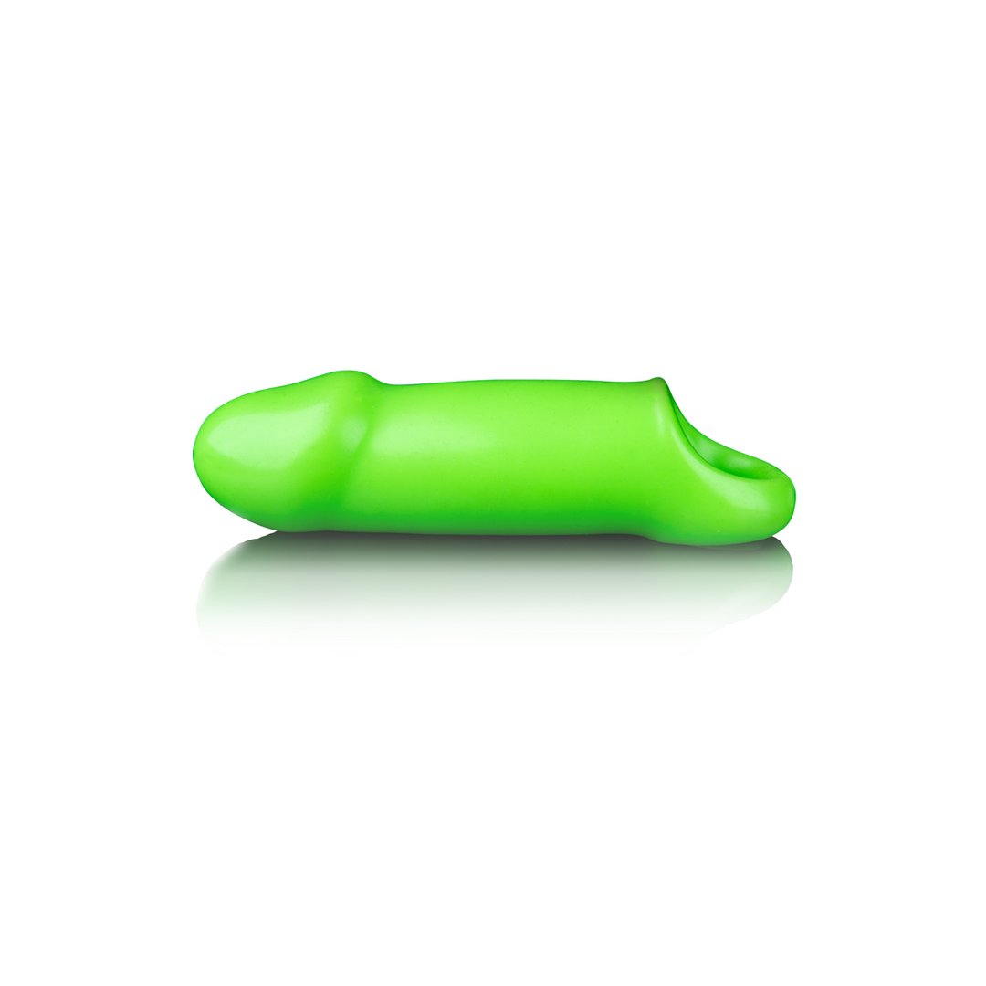 Soepele Dikke Rekbare Penisomhulsel - Glow in the Dark voor Extra Opwinding - EroticToyzProducten,Toys,Toys voor Mannen,Penis Sleeve,,MannelijkOuch! by Shots