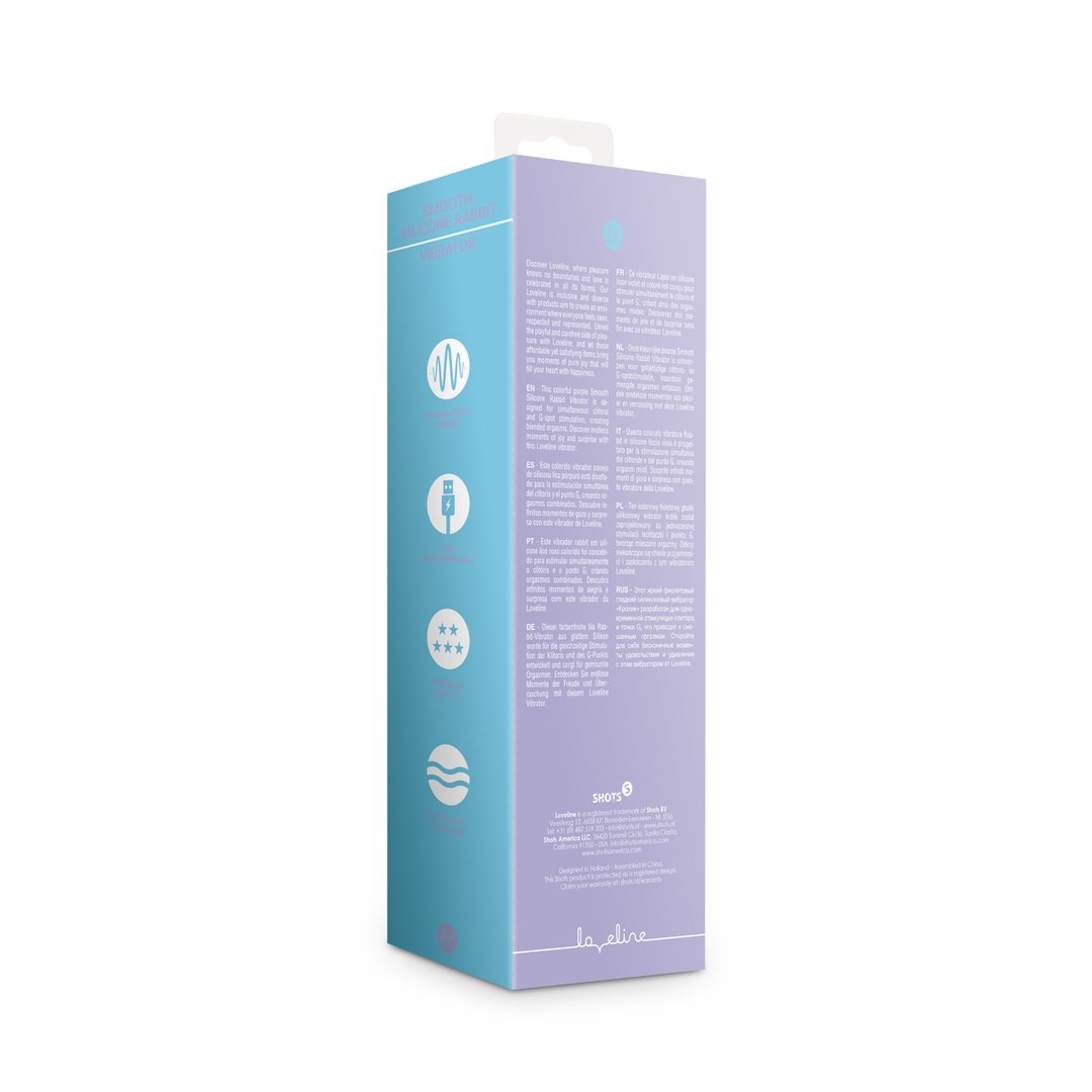 Rabbit Vibrator - Digitaal Lavendel - Pleasureplay Rabbit VibratorsLoveline by Shots